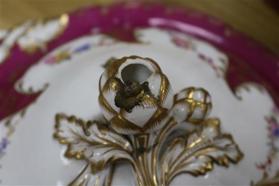 A late 19th/early 20th century large dinner service, bordered and gilded